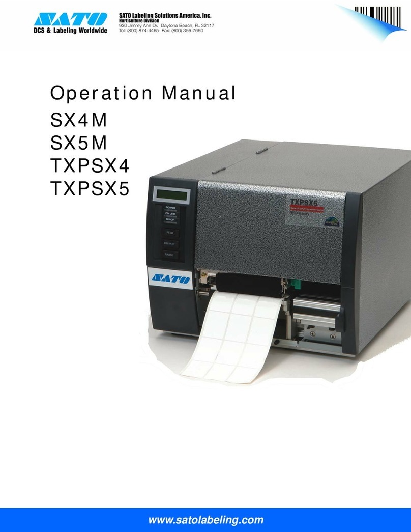 SATO SX4M Manuel utilisateur