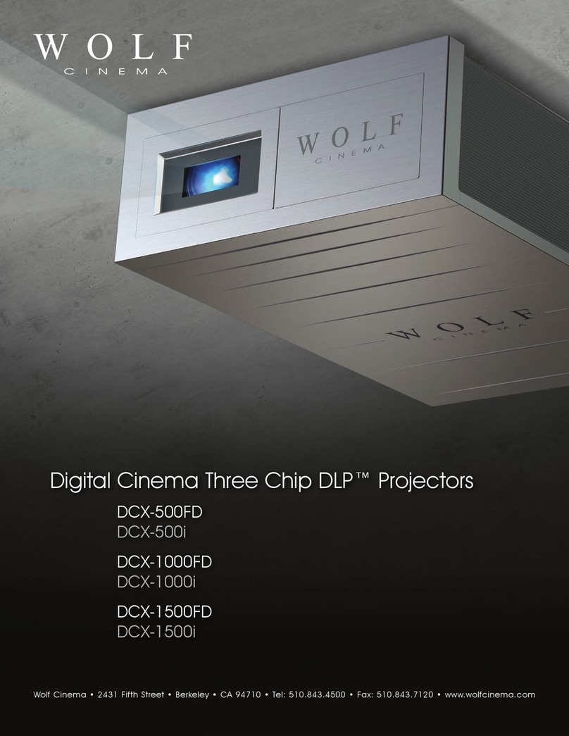 Wolf cinema DCX-500FD Manuel utilisateur