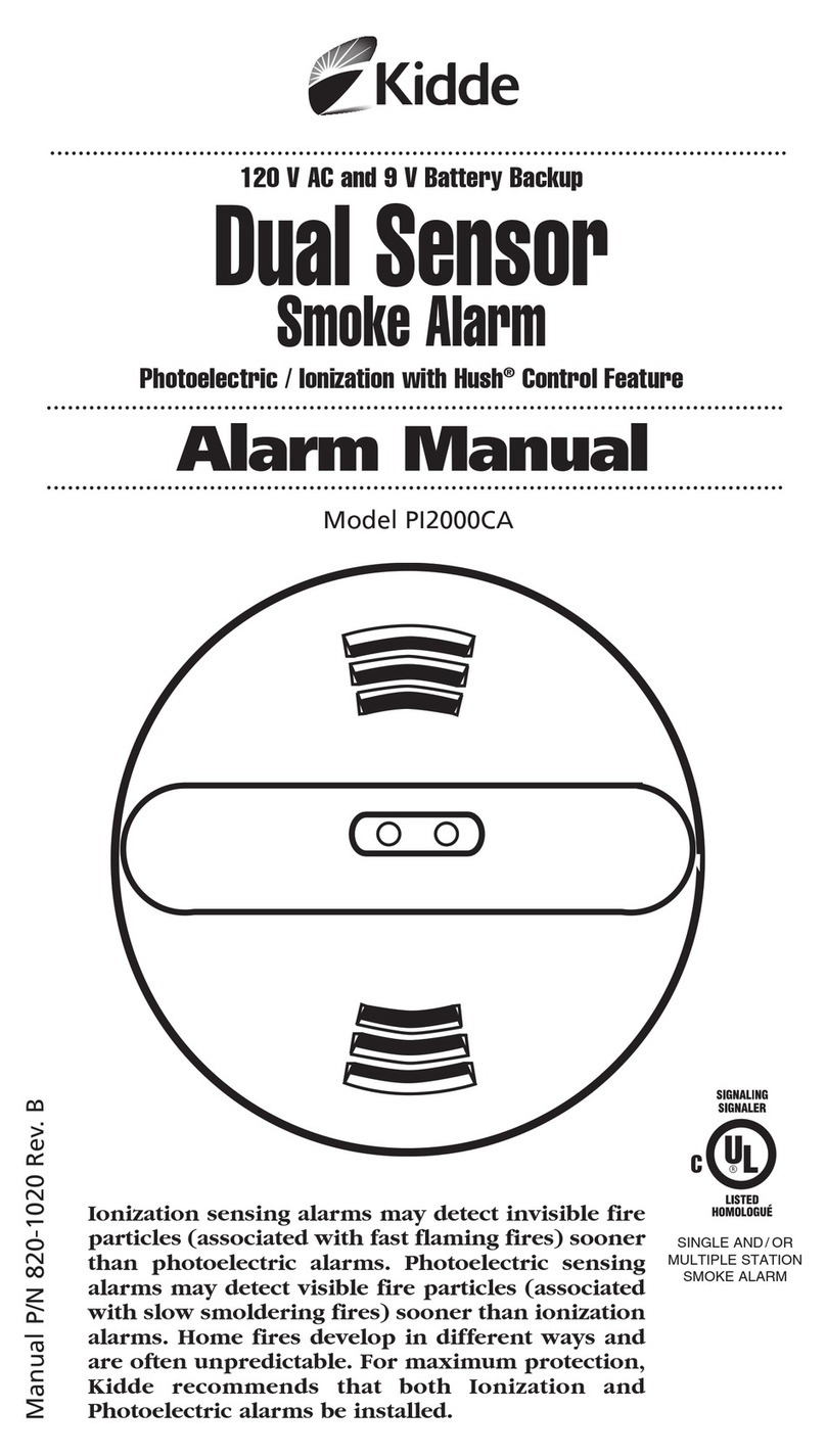 Kidde PI2000CA Manuel utilisateur