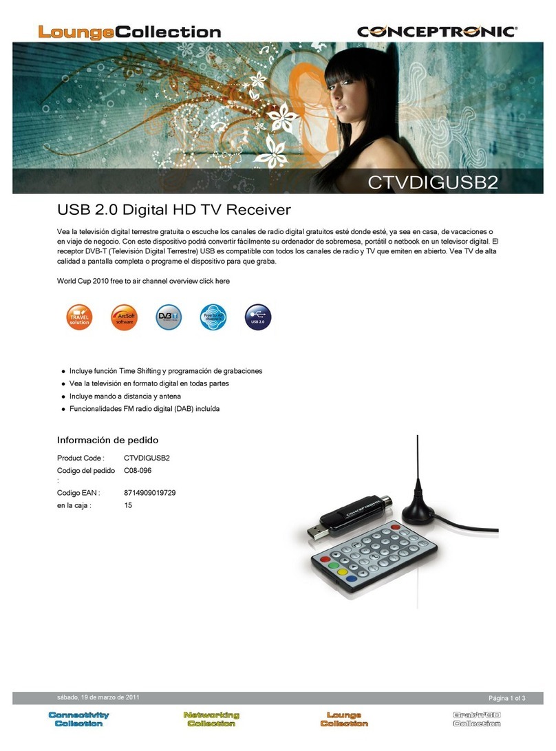 Conceptronic CTVDIGUSB2 Manuel utilisateur