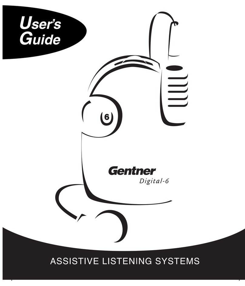 Gentner Digital-6 Manuel utilisateur Gentner Digital-6 Manuel utilisateur