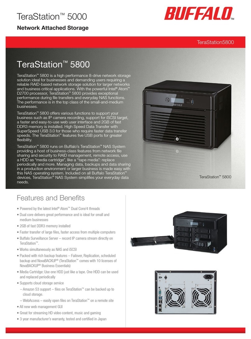 Buffalo TeraStation WSS 5000 Manuel utilisateur Buffalo TeraStation WSS 5000 Manuel utilisateur