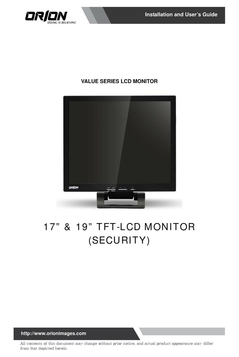 Orion VALUE SERIES Manuel utilisateur
