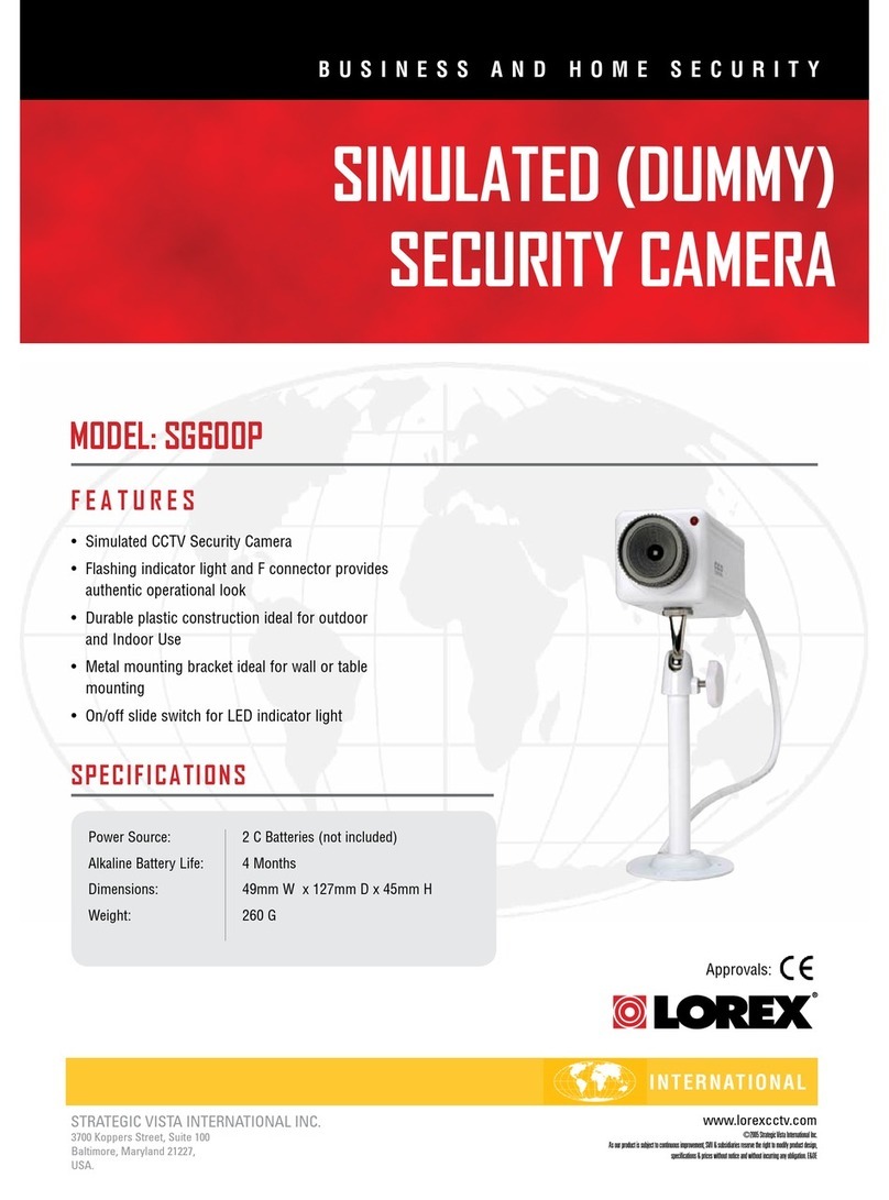 Lorex SG600P Manuel utilisateur