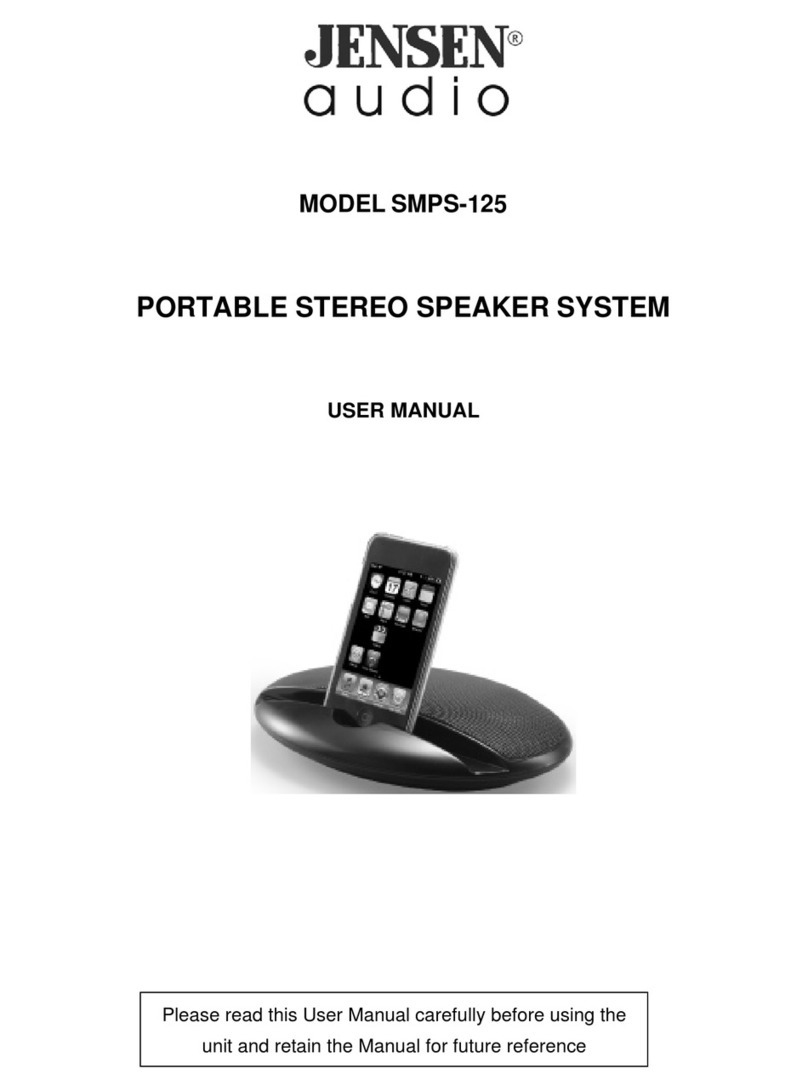 Jensen SMPS-125 Manuel utilisateur