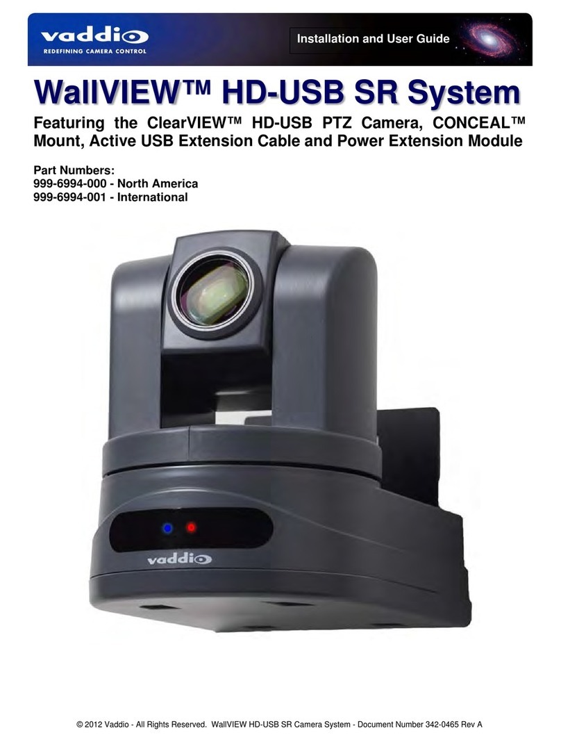 VADDIO WallView Manuel utilisateur