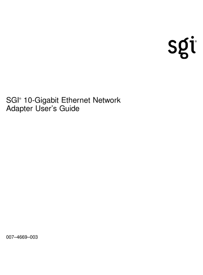 Silicon Graphics network adapter Manuel utilisateur