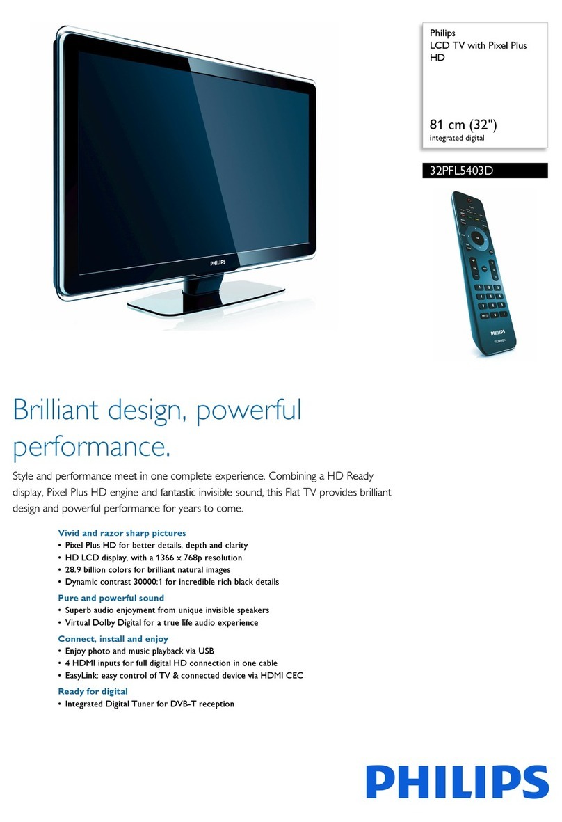 Philips 32PFL5403D - annexe 1 Manuel utilisateur