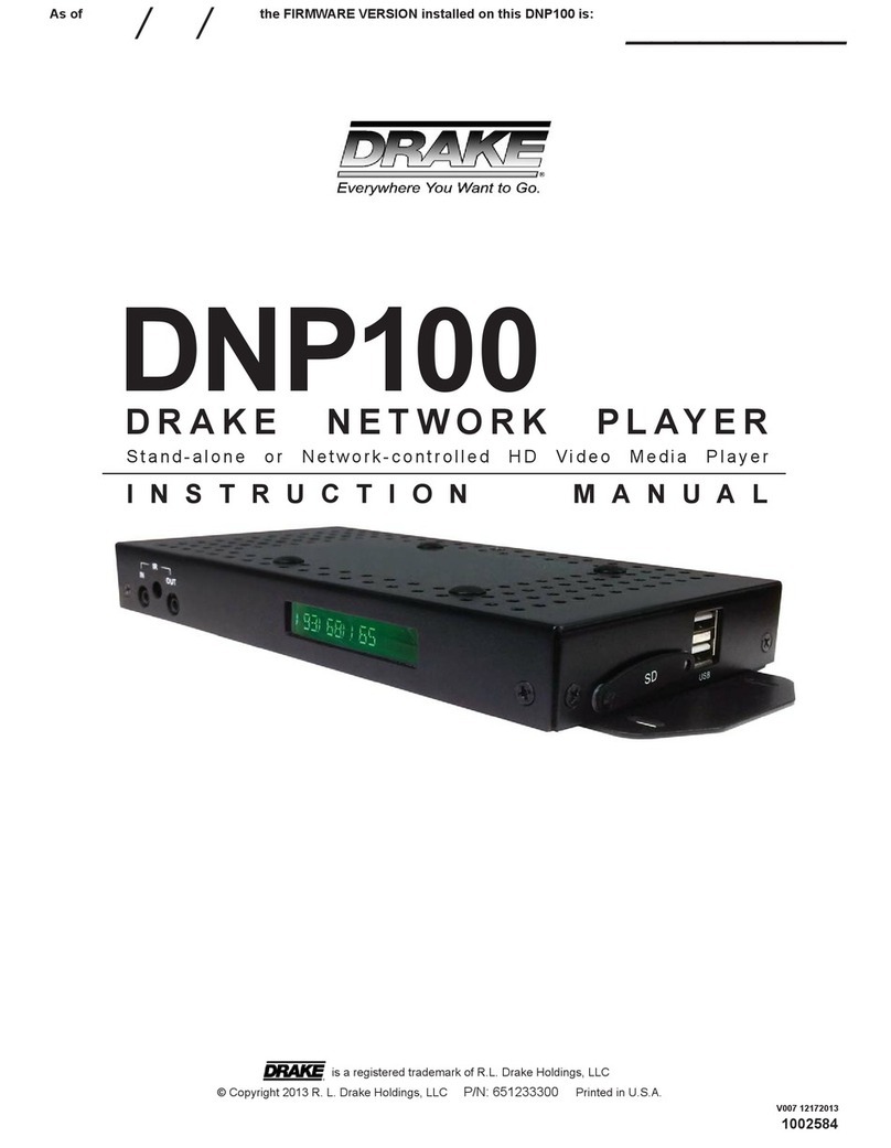 DRAKE DNP100 Manuel utilisateur