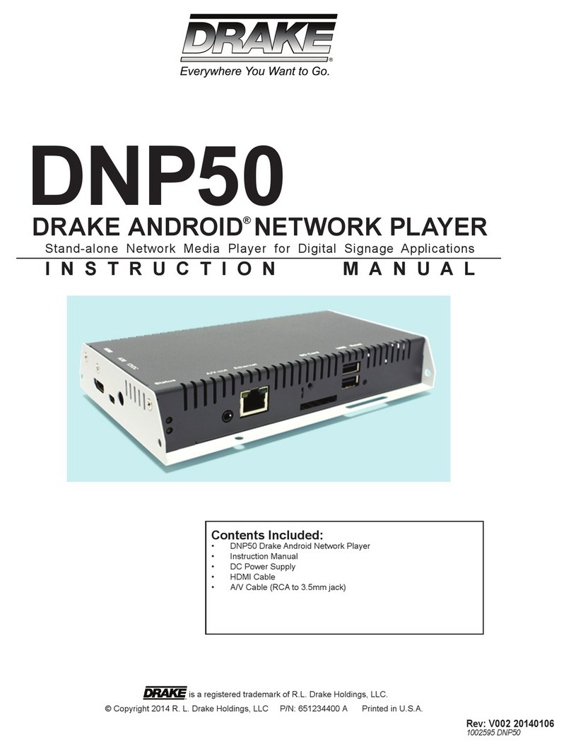 DRAKE DNP50 Manuel utilisateur