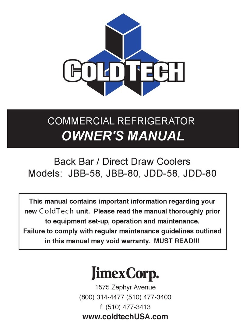 ColdTech JBB-58 Manuel utilisateur