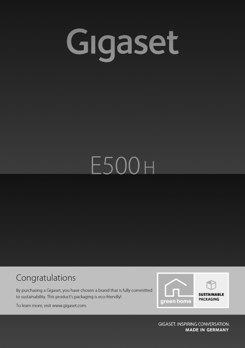 Gigaset E500H Manuel utilisateur