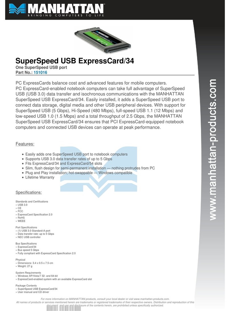 Manhattan 151016 Manuel utilisateur