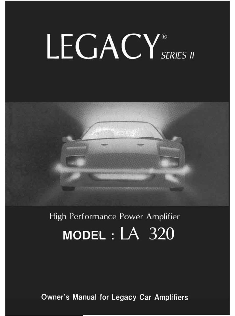 Legacy LA 320 Manuel utilisateur