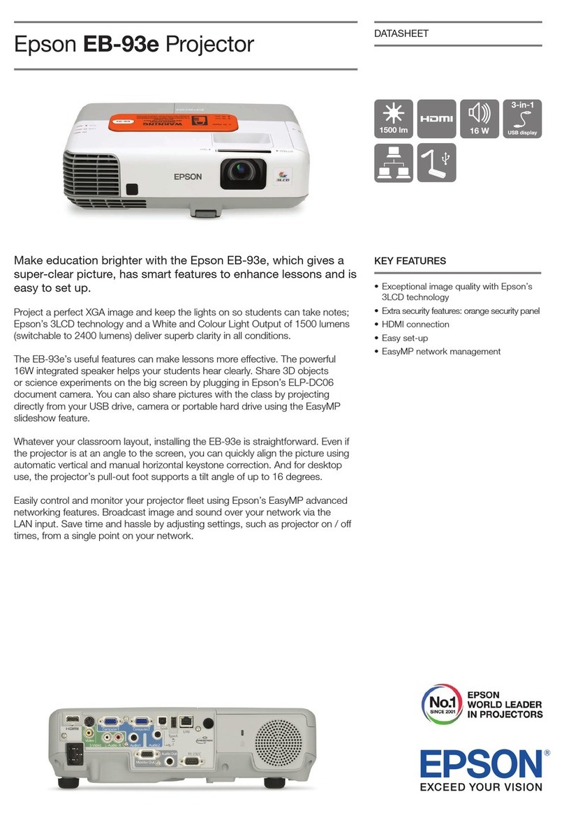 Epson EB-93e Manuel utilisateur