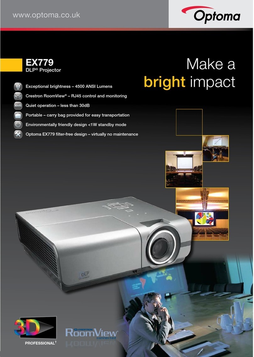 Optoma EX779 Manuel utilisateur