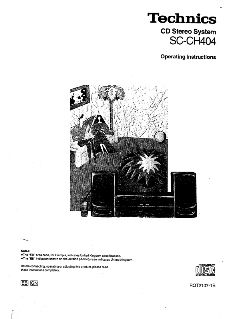Technics SC-CH404 Manuel utilisateur Technics SC-CH404 Manuel utilisateur