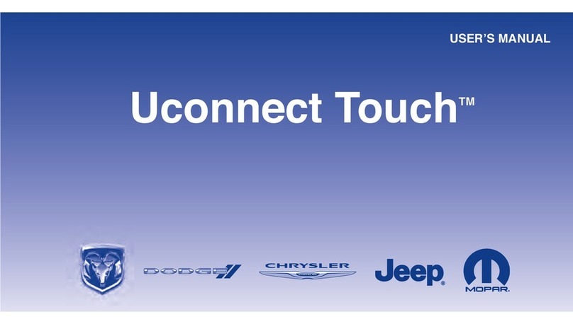Chrysler Uconnet Touch Manuel utilisateur