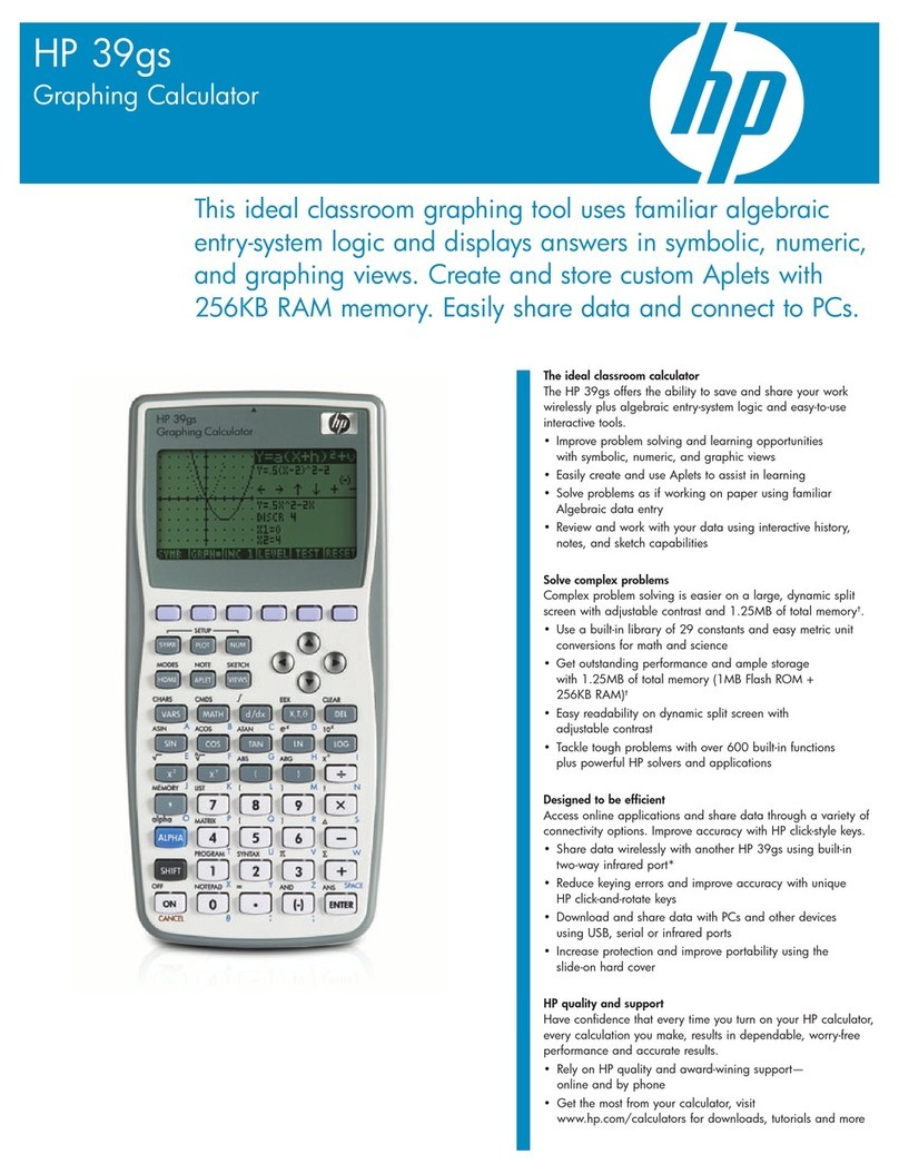 HP 39gs Manuel utilisateur