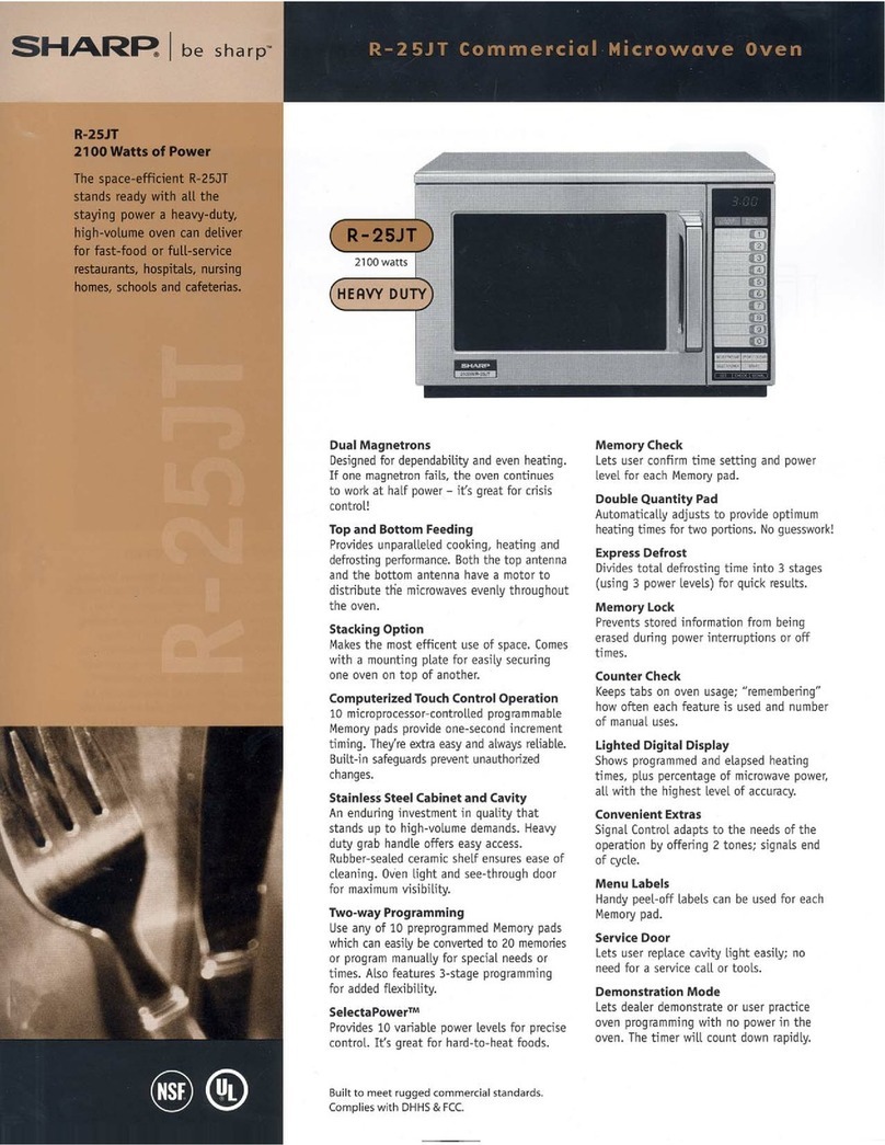 Sharp R-25JT Manuel utilisateur