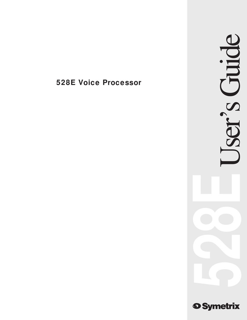 Symetrix 258E Manuel utilisateur