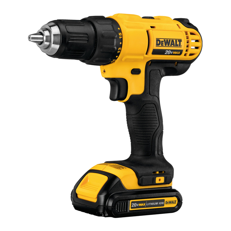 DeWalt XR Li-Ion DCD771 Manuel utilisateur