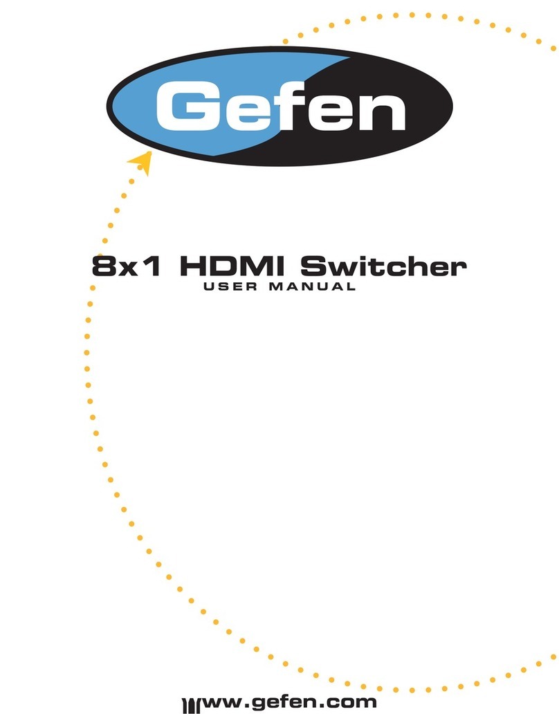 Gefen HDMI Manuel utilisateur Gefen HDMI Manuel utilisateur