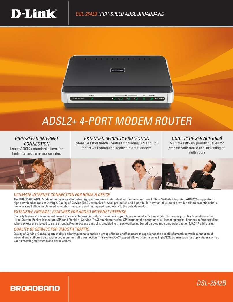 D-Link DSL-2542B Manuel utilisateur
