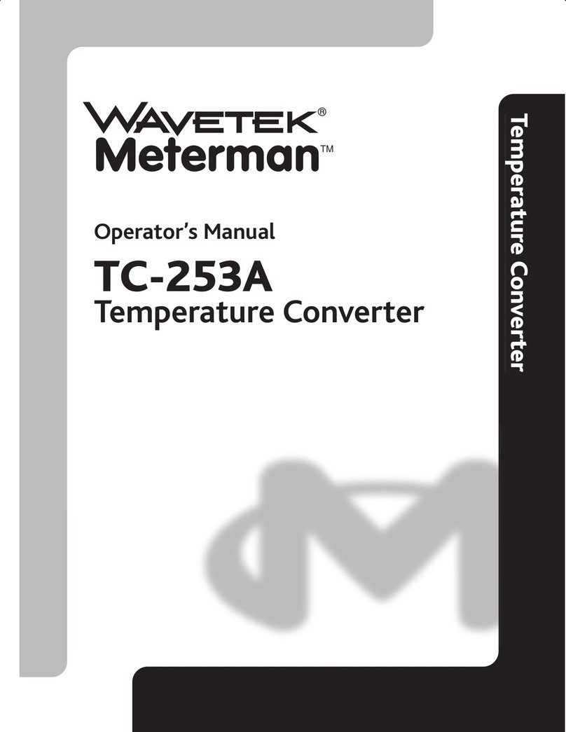 Wavetek Meterman TC-253A Manuel utilisateur Wavetek Meterman TC-253A Manuel utilisateur