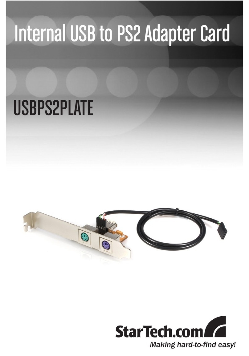 StarTech.com USBPS2PLATE Manuel utilisateur StarTech.com USBPS2PLATE Manuel utilisateur