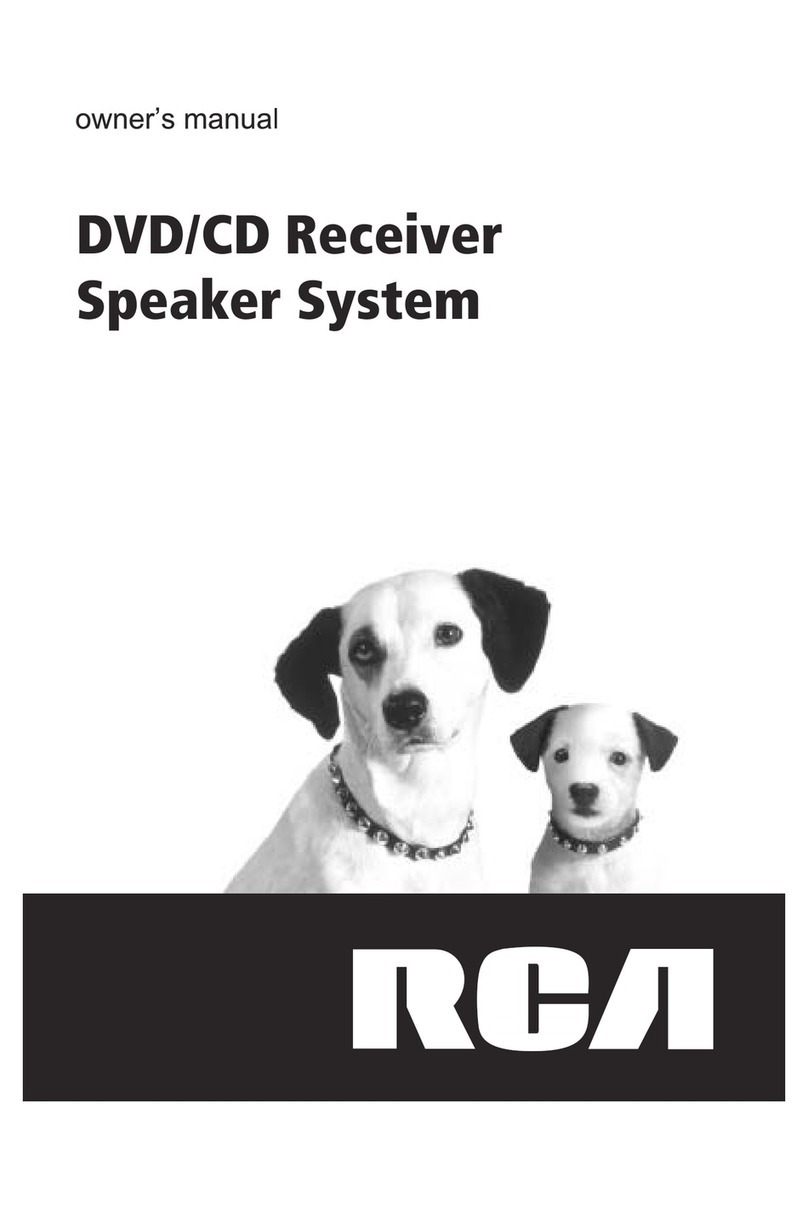 RCA DVD/CD Receiver Speaker System Manuel utilisateur