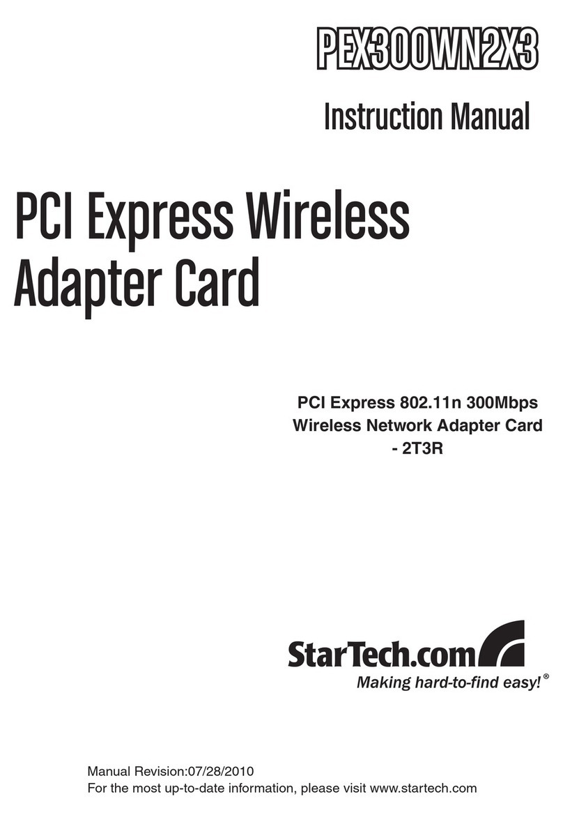 StarTech.com PEX300WN2X3 Manuel utilisateur StarTech.com PEX300WN2X3 Manuel utilisateur