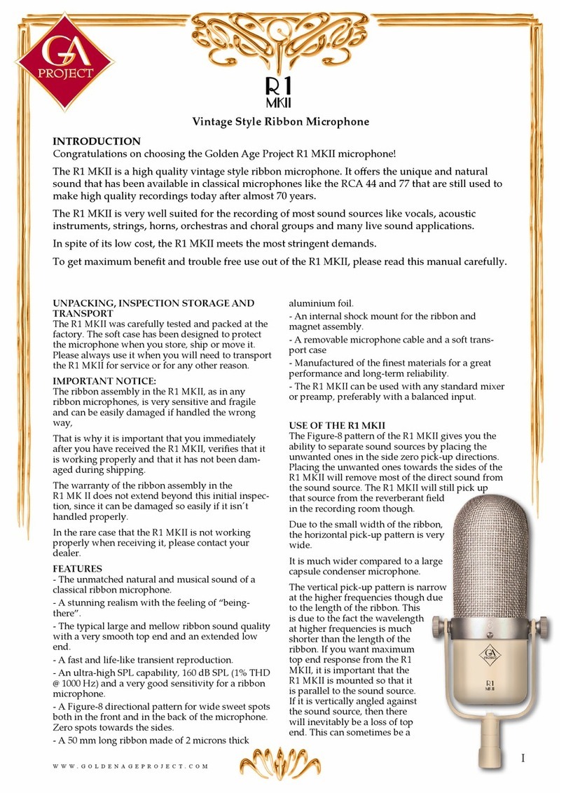 GA Project R1 MKII Manuel utilisateur