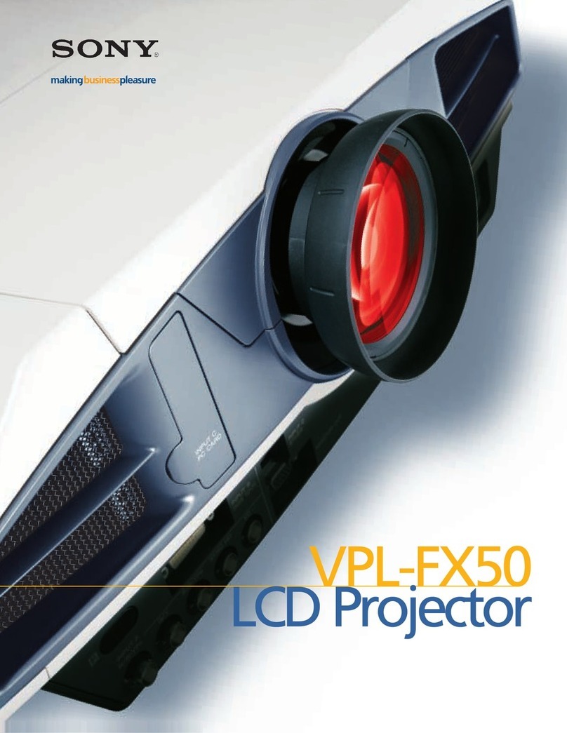 Sony VPL-FX50 Manuel utilisateur