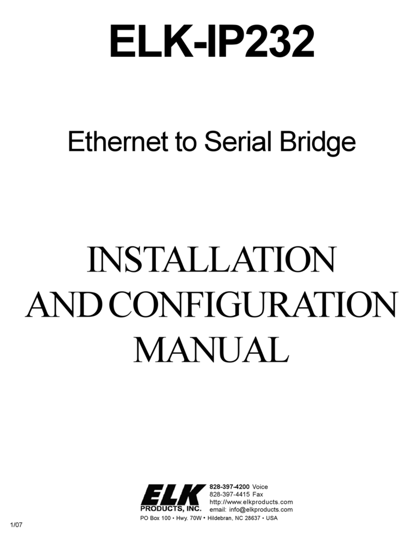 Elk IP232 Manuel Elk IP232 Manuel