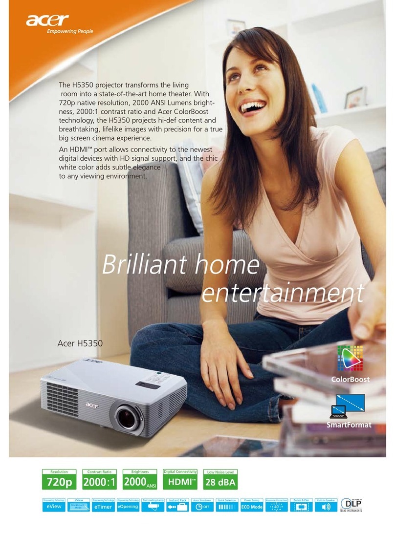 Acer H5350 Series Manuel utilisateur