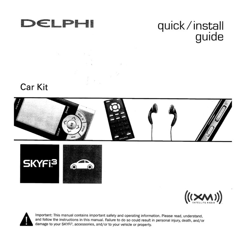 Delphi XM SKYFI3 Manuel utilisateur