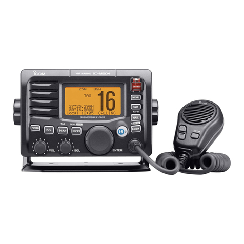 Icom IC-M504 Manuel utilisateur