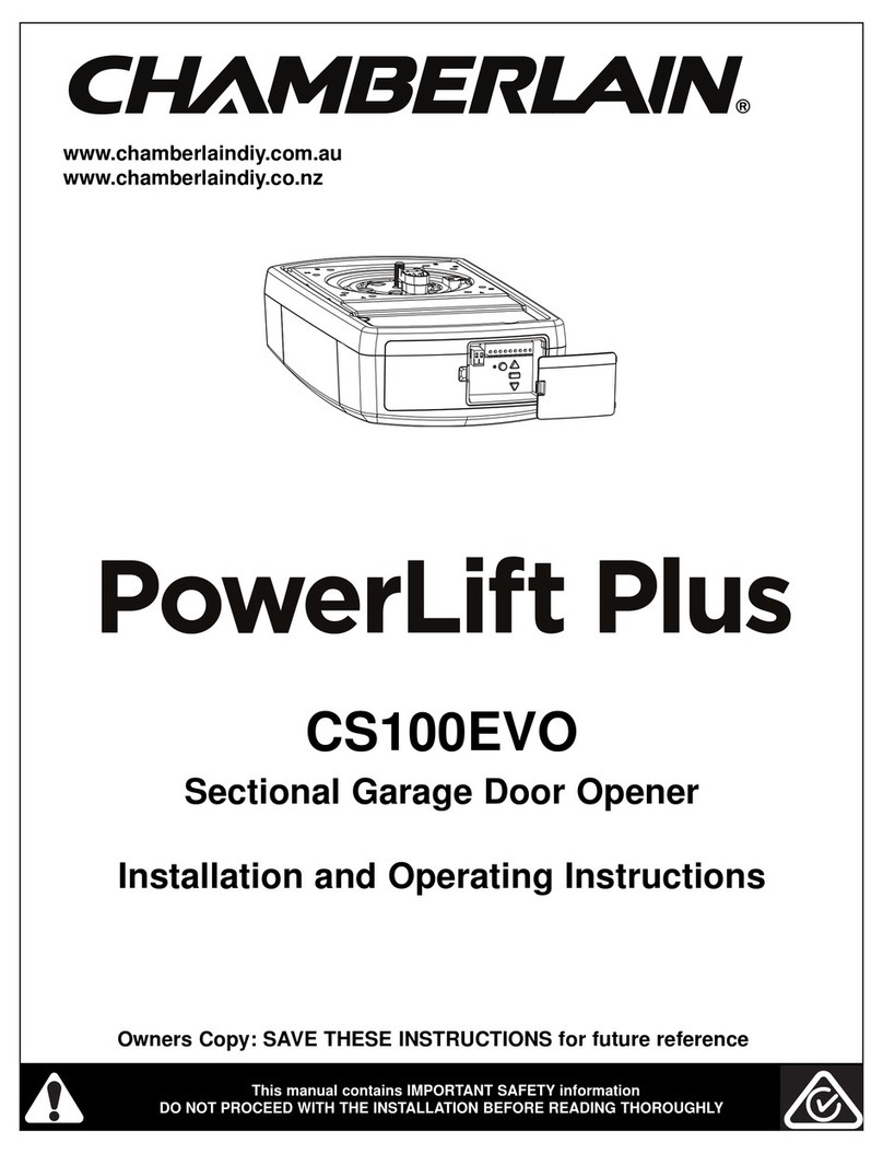 Chamberlain CS100EVO Manuel utilisateur