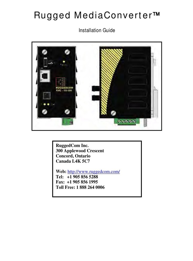 RuggedCom MediaConverter Manuel utilisateur