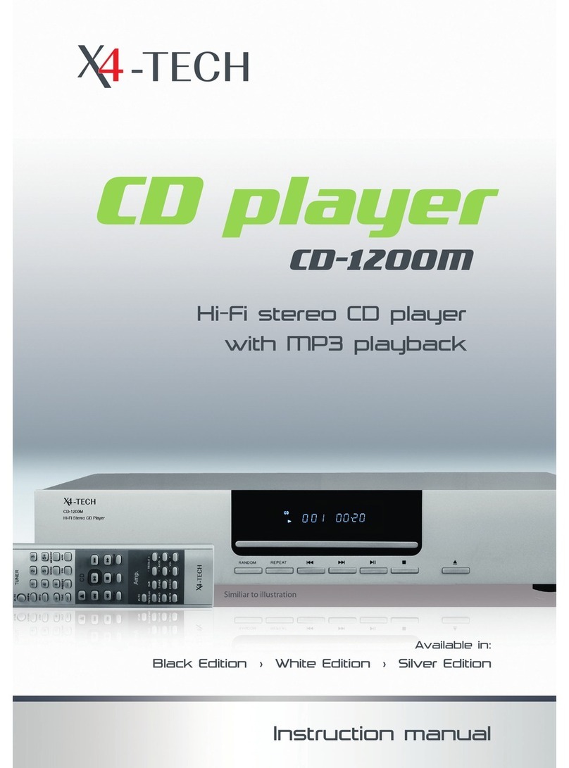 X4-TECH CD-1200M Manuel utilisateur
