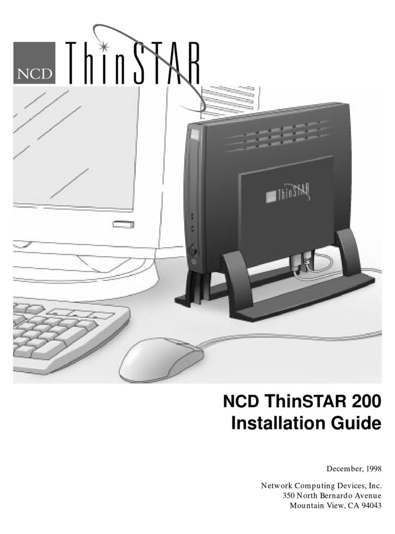 NCD ThinSTAR 200 Manuel utilisateur