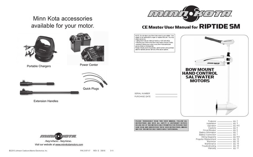 MINN KOTA CE Master Manuel utilisateur