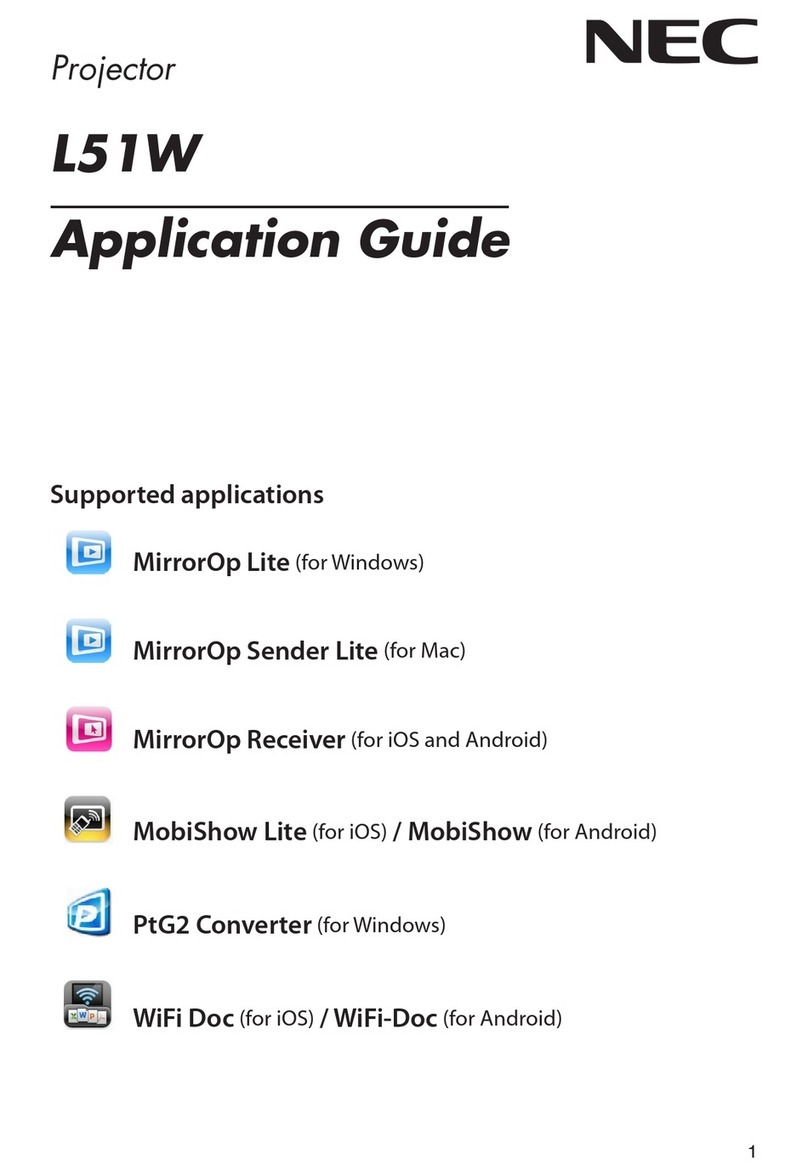 NEC NEC L51W LED Guide de l'utilisateur