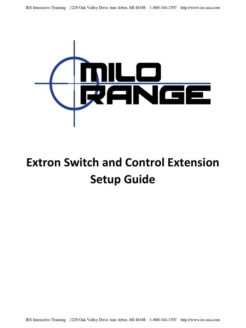 Milo Range Extron Manuel utilisateur