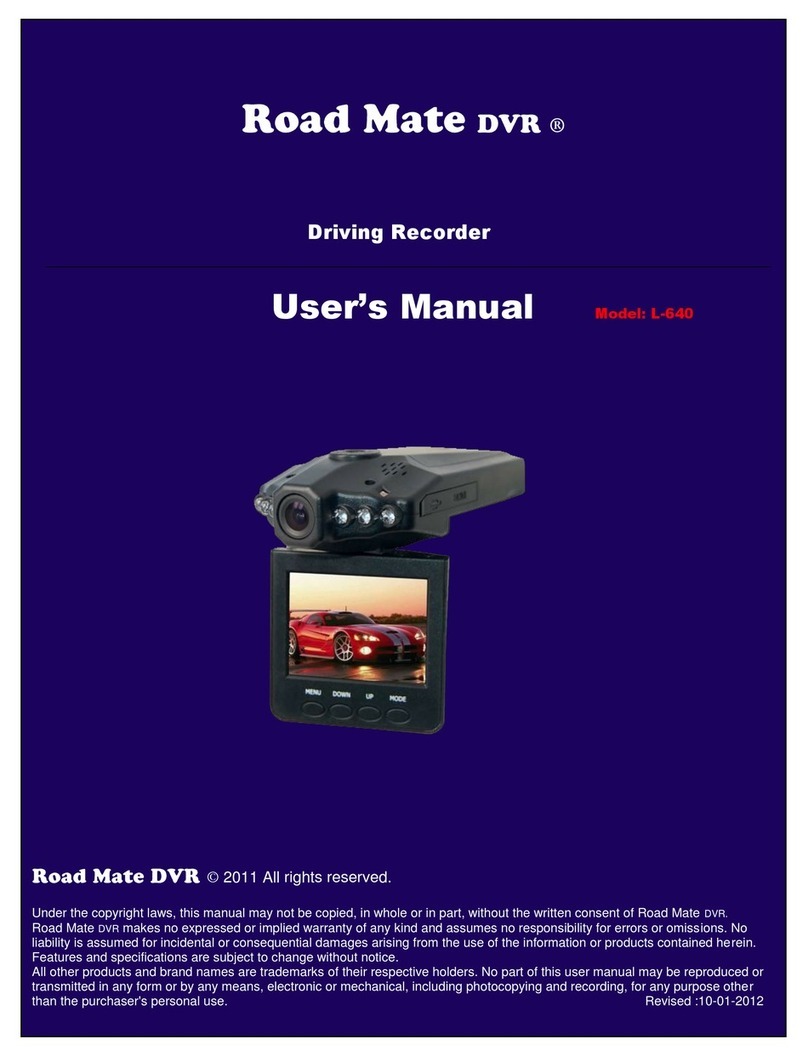 Road Mate DVR L-640 Manuel utilisateur