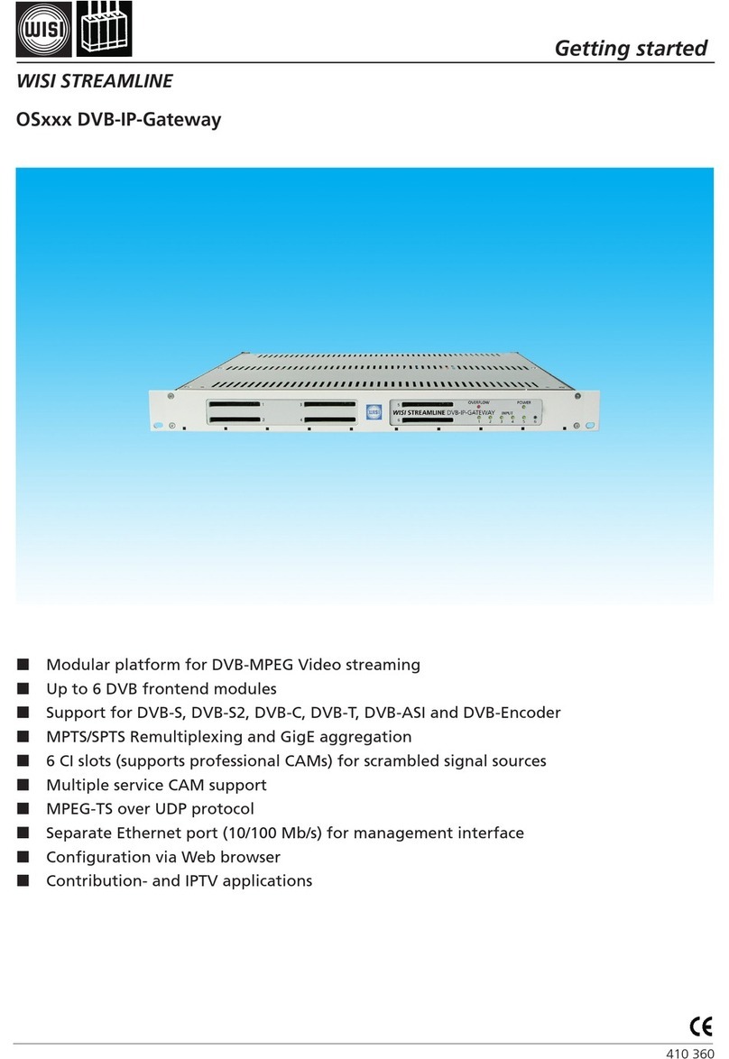 Wisi OS Manuel utilisateur