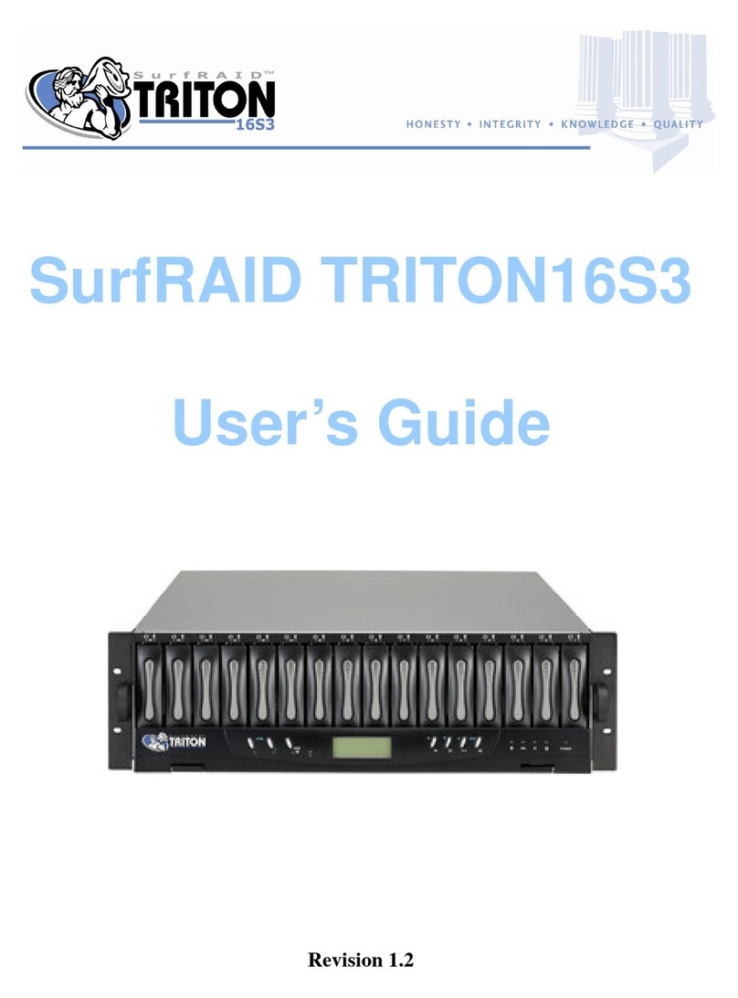 Partners Data Systems SurfRAID TRITON16S3 Manuel utilisateur