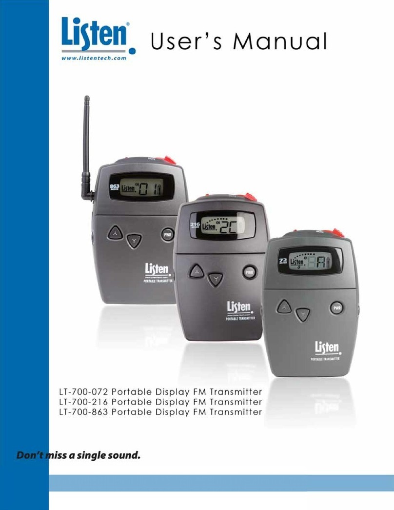 Listen LT-700-072 Manuel utilisateur