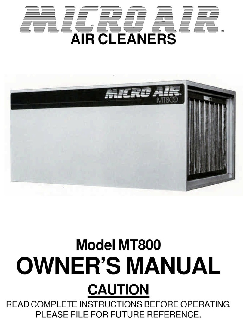 MICRO-AIR MT800 Manuel utilisateur MICRO-AIR MT800 Manuel utilisateur